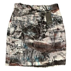 NWT ELISABETTA FRANCHI patterned skirt, size 42